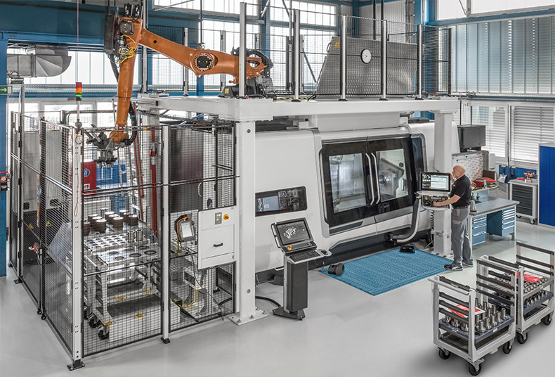 Interior from Sandviks highly automated production site in Renningen, Germany (photo)